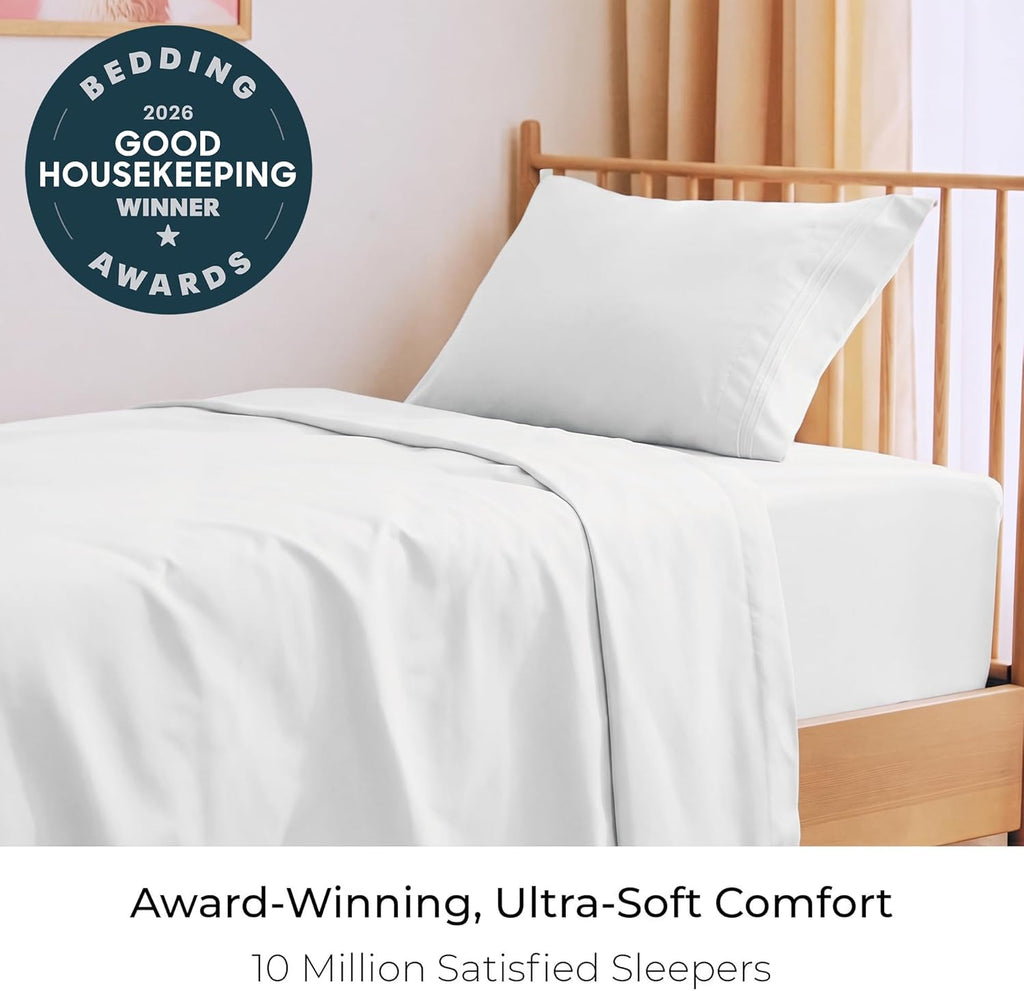 Iconic 4-Piece, Ultra Soft Sheet Set (White)