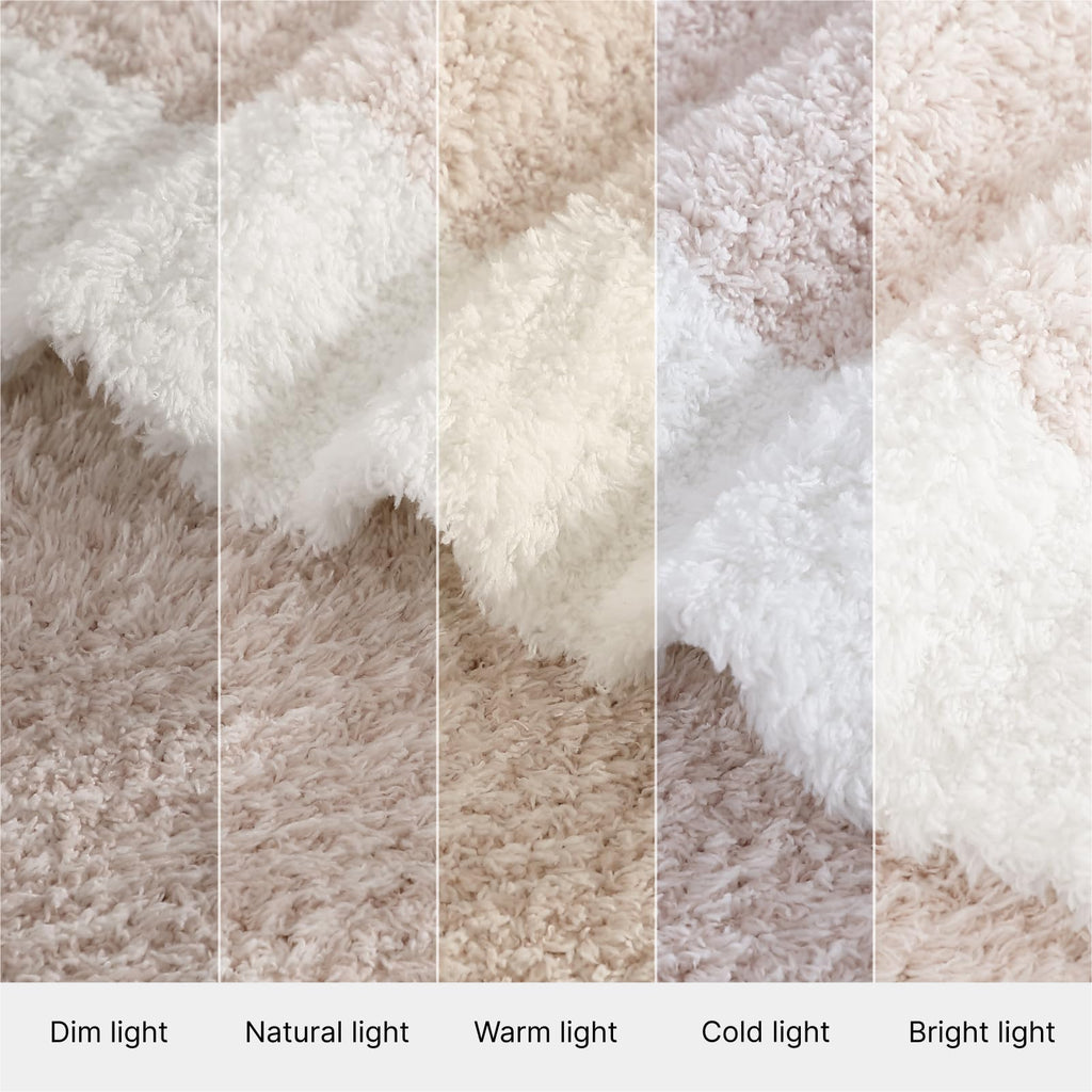 Soft Blanket for Bed-Cozy Warm Reversible Knitted Blankets