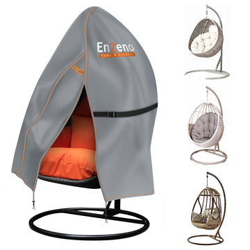 Patio Egg Chair Cover Glider Covers Waterproof, Grey