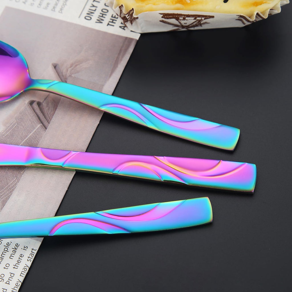 40-Piece Rainbow Flatware Set for 8