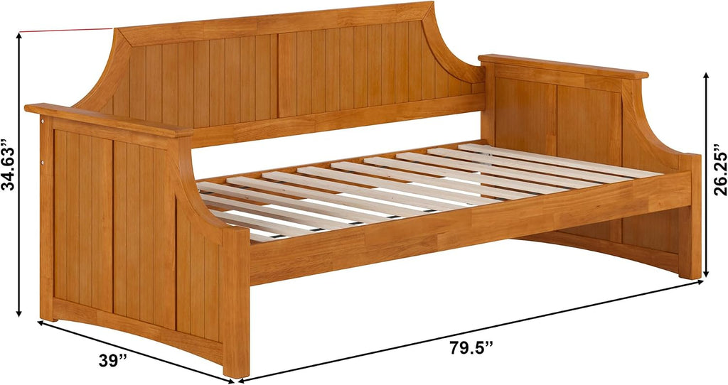 Cambridge Wood Daybed, Twin, Light Toffee