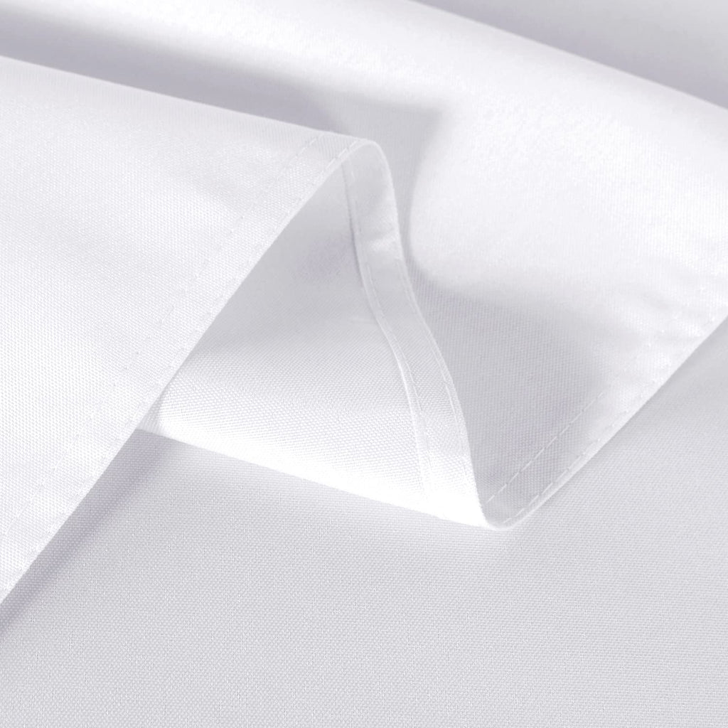 2 Pack White Table Cloth 60x120 Inch for 8 Feet Rectangle Tables