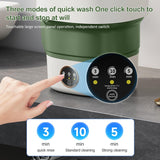 Portable Washing Machine 20L - Small Foldable Washer with Spin Basket, 3 Mode Deep Clean - Mini Laundry Machine for