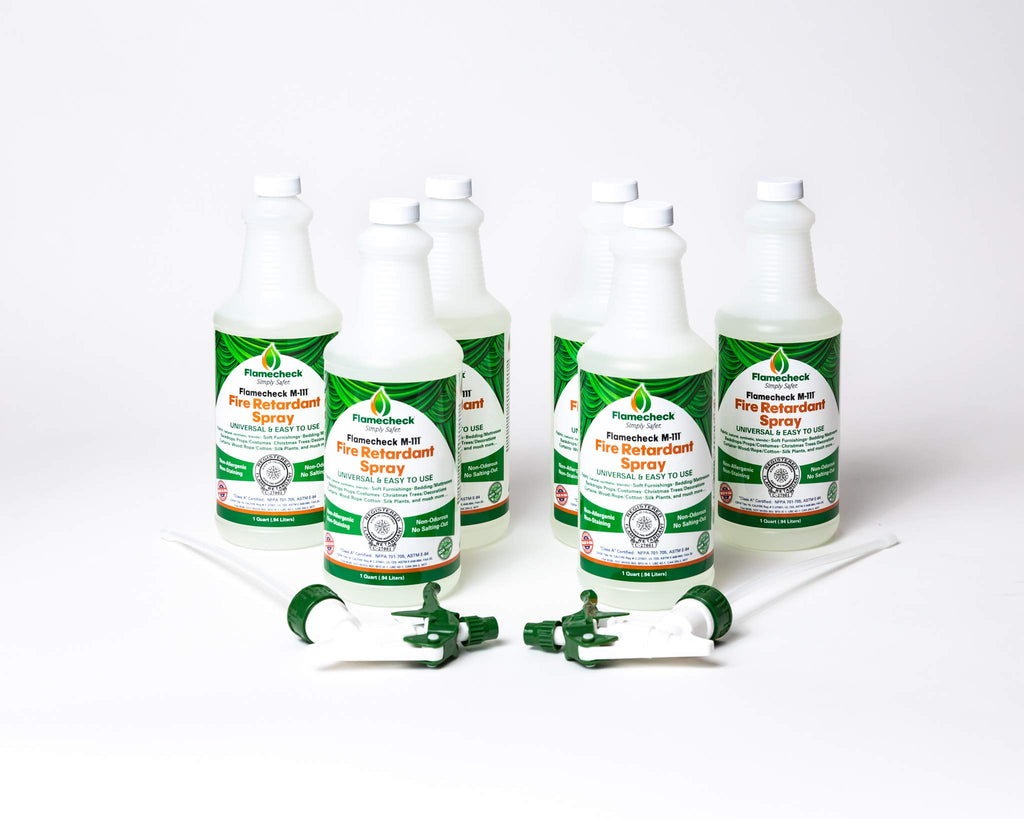 Fire Retardant Spray (Quart) Class A, Non-toxic and easy to use on fabric, wood, stage curtains and other