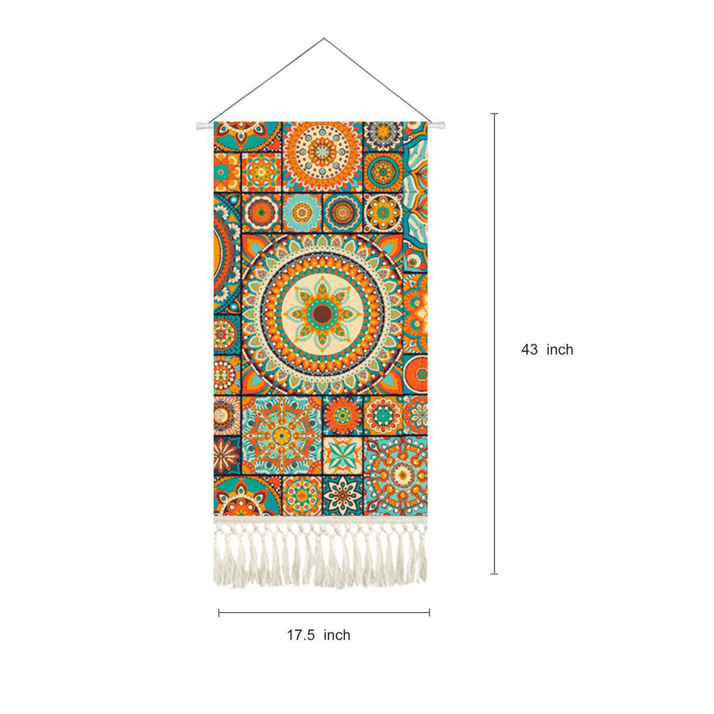 Mandala Boho Macrame Wall Hanging Tapestry Tapestries Vertical Art Fabric Decor Door Living Room Bohemian (Style A