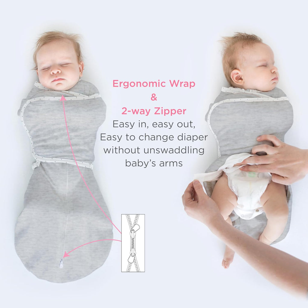 Way Omni Swaddle Sack, Arms Up Swaddle, More Options to Calm Startle Reflex, Improves Sleep, Small, 0-3