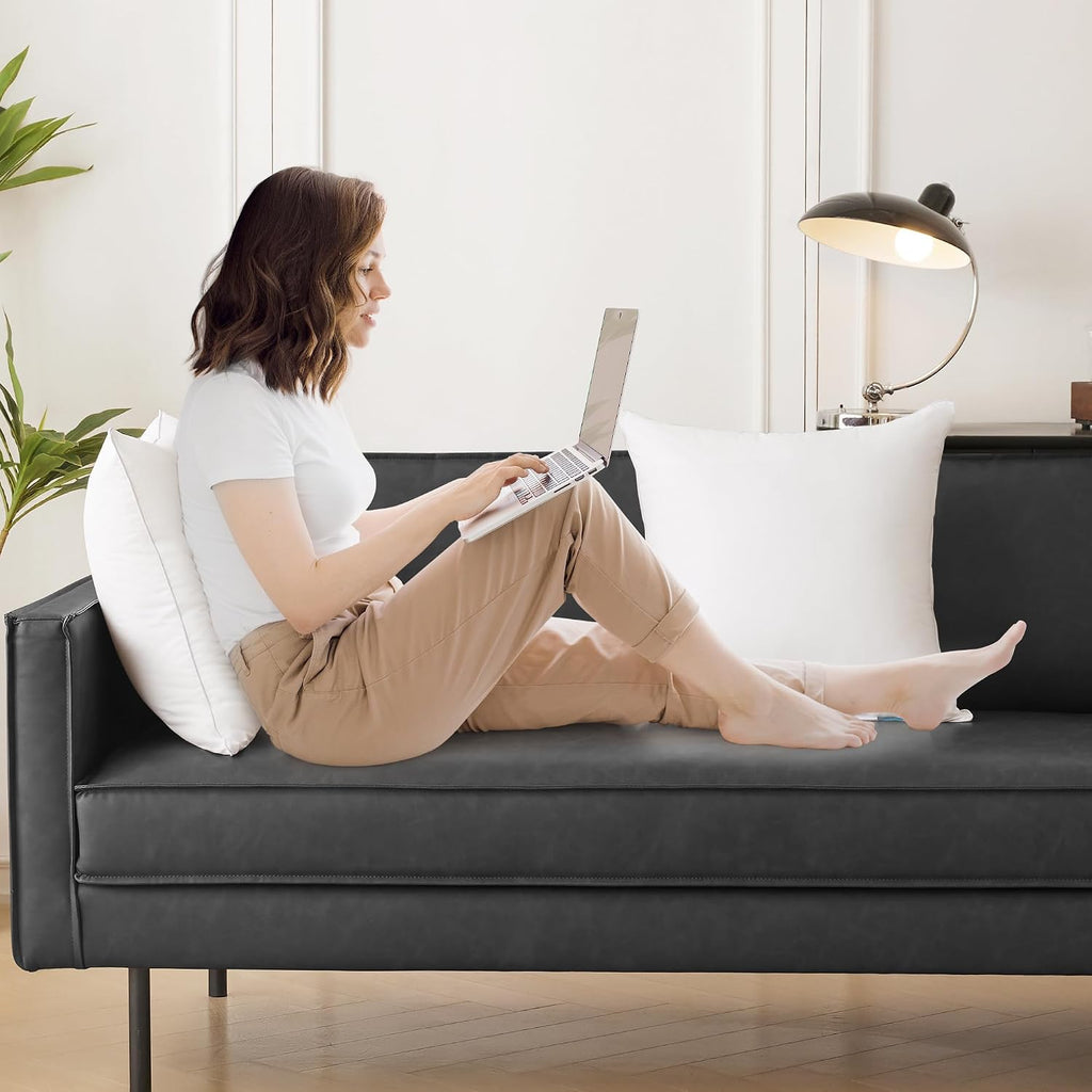 18"x18" Pillow Inserts () - 100% Cotton Cover, Square Throw Pillow Inserts for Couch, Sofa, Bed - Decorative - Set of 4