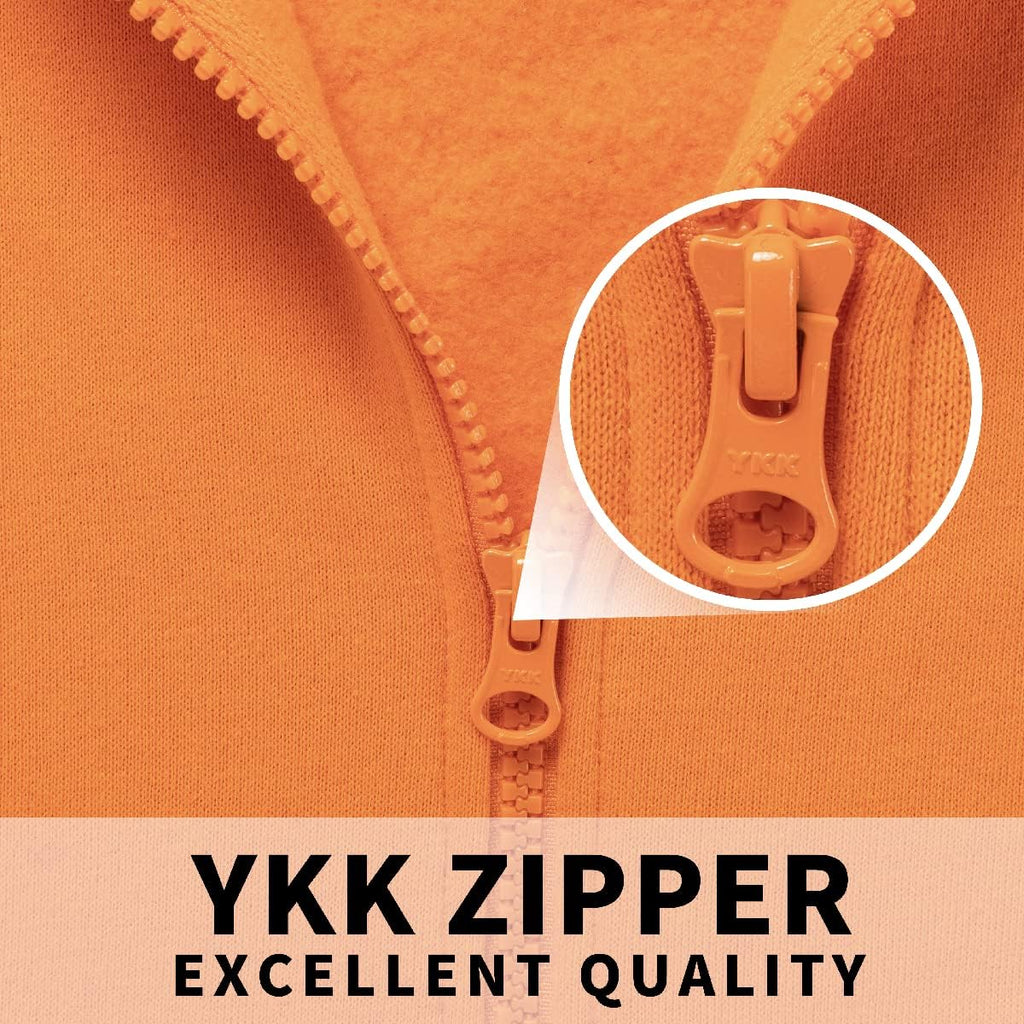 Fleece Kids Zip Up Hoodie Boys Girls Full Zip Hooded Sweatshirt