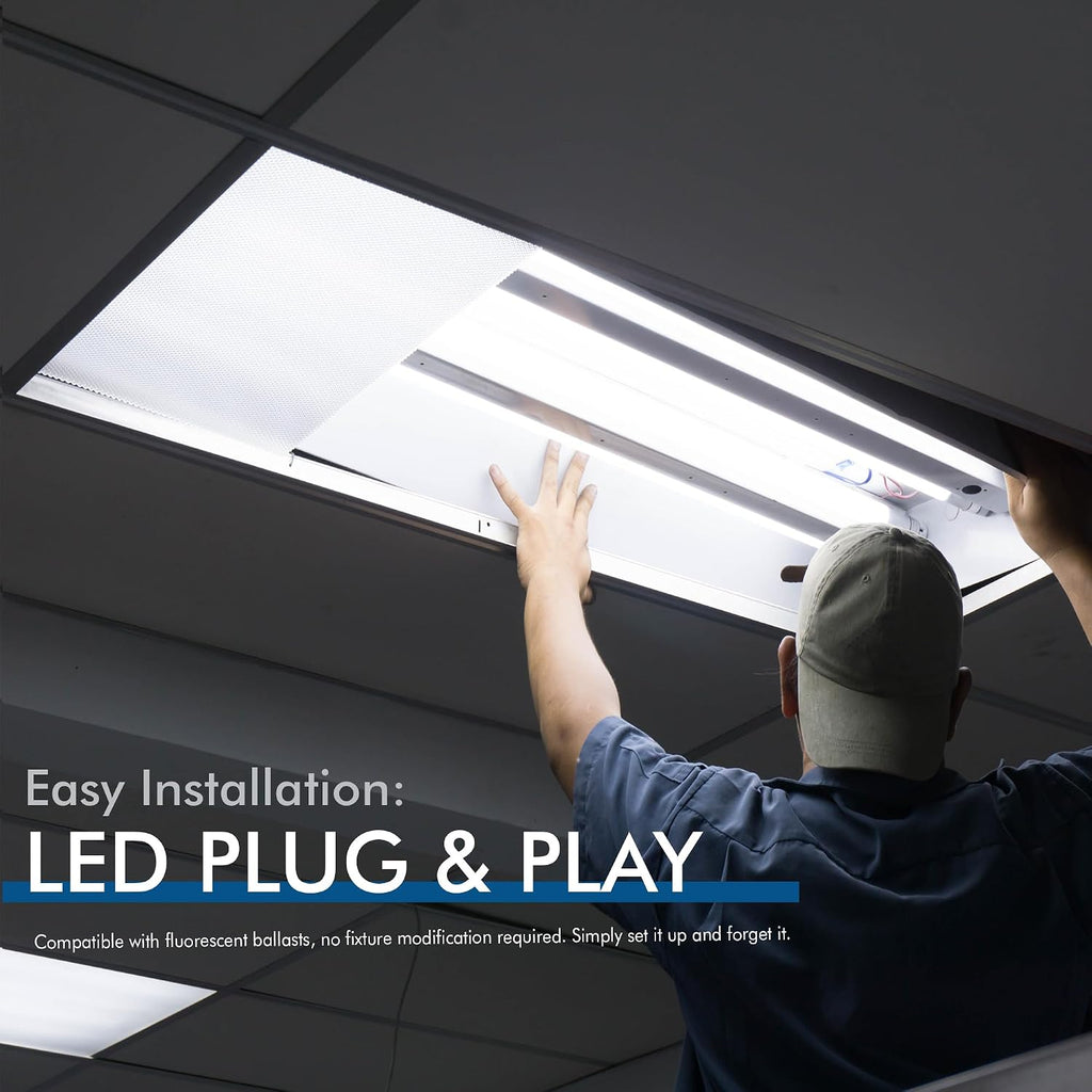 2 ft. T8 G13 LED, F17T8, Type A Plug & Play, 2700K, Clear