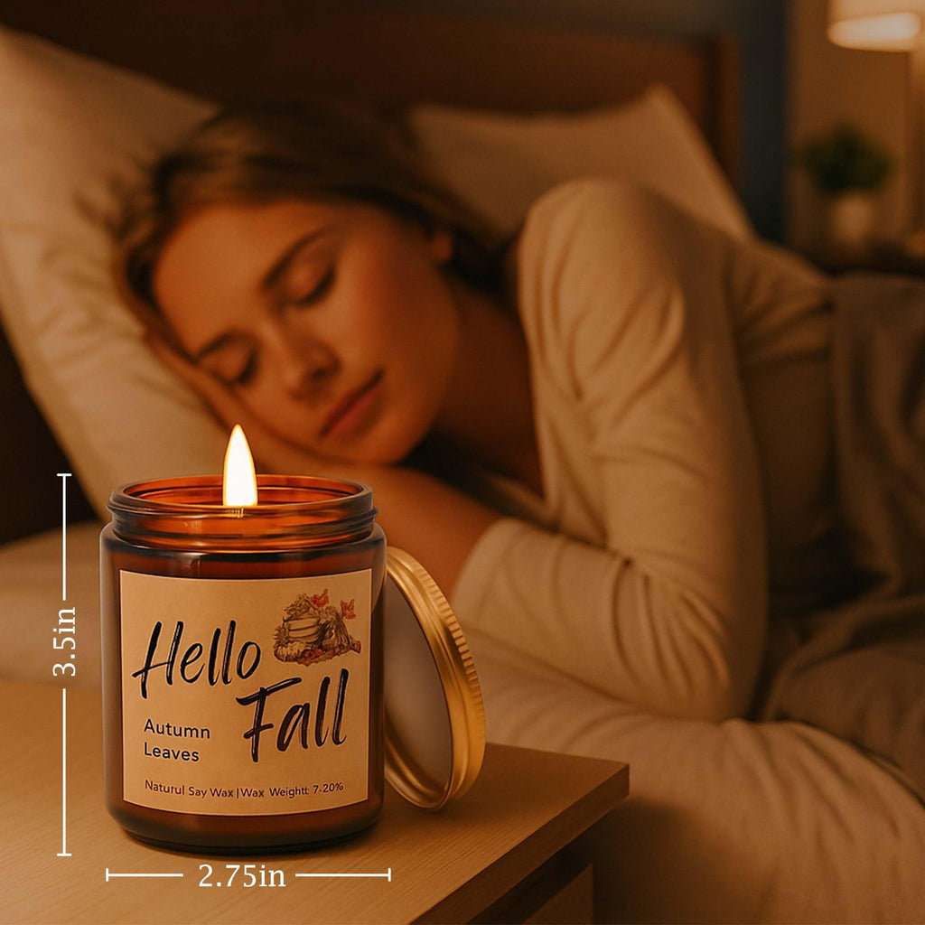 Fall Candles, Fall Decorations - Fall Gifts for Women, Natural Soy Wax Scented Candles Set(4pcs)