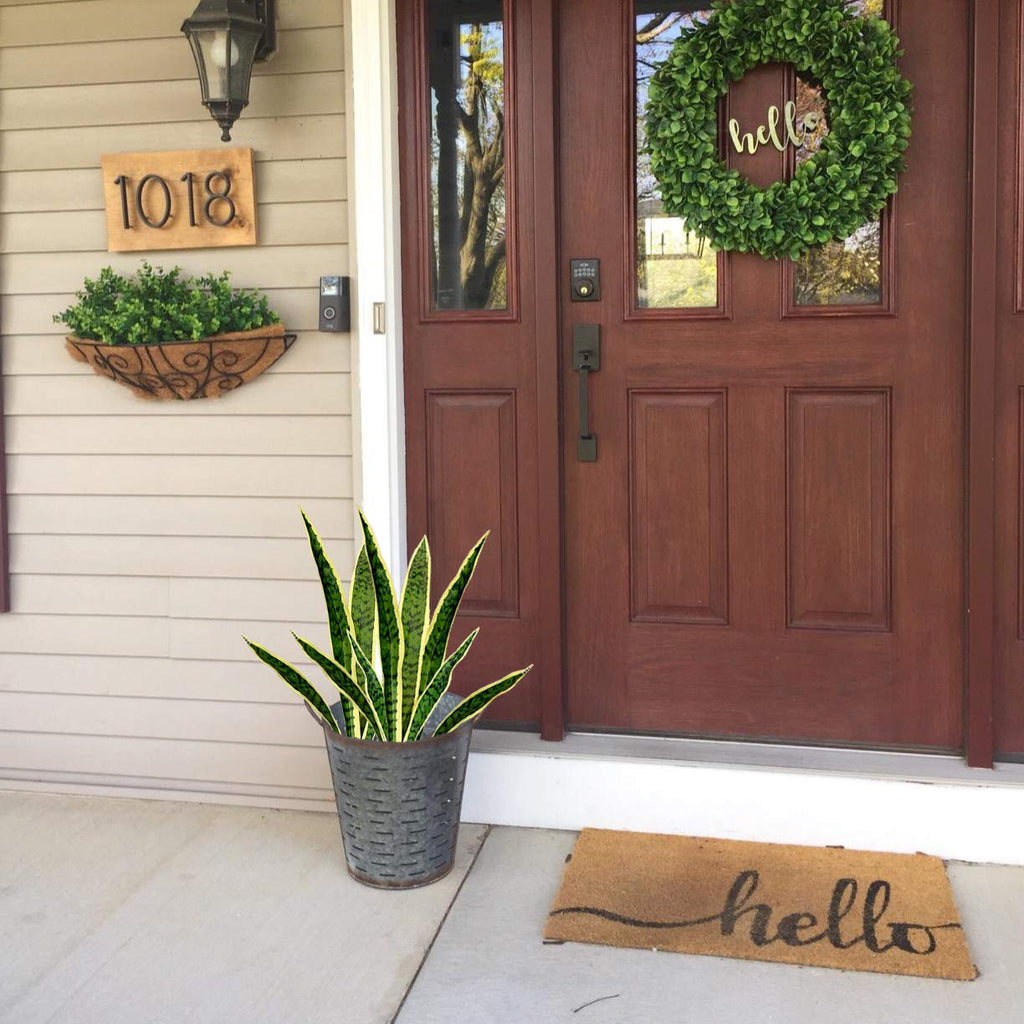 4 PCS Artificial Sansevieria Plants 30 Inch Tall Fake Snake Faux Plant for Indoor and Outdoor Home Garden Office