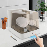 Portable Countertop Dishwasher, Mini Automatic Dishwashing with 1.59Gal Water Tank & 360° Rotating Spray & 3 Washing