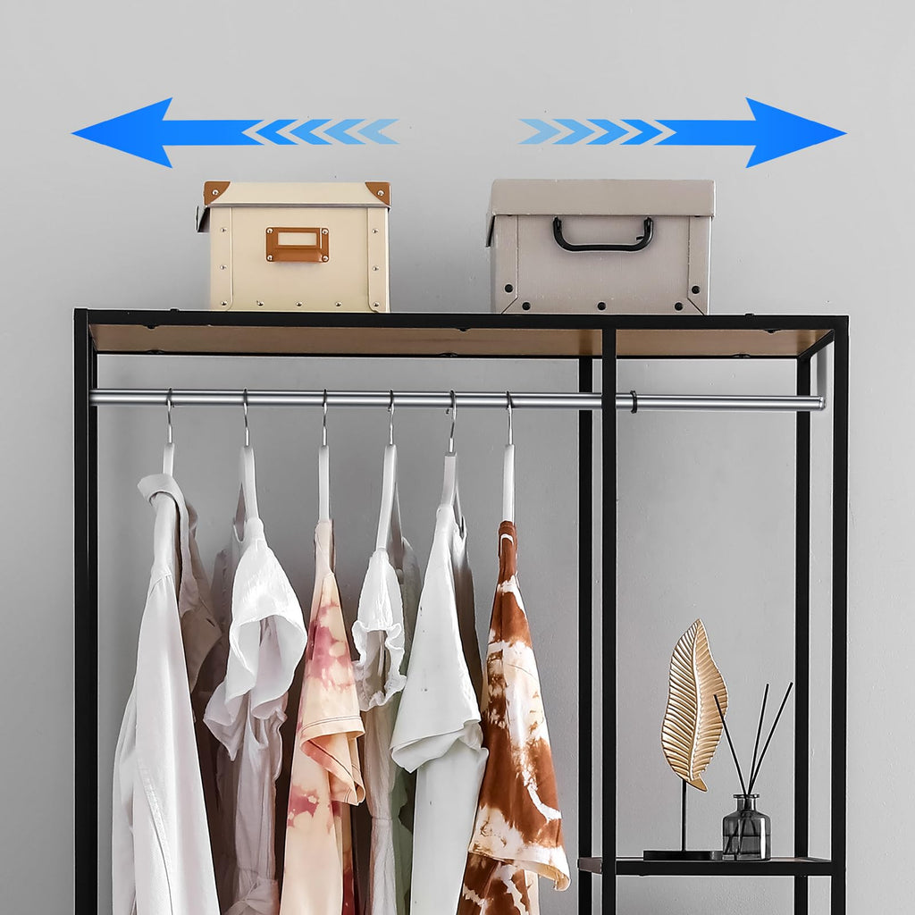 Expandable Closet hanger Rod for Wire Shelf, 32-54 Inch, Silver