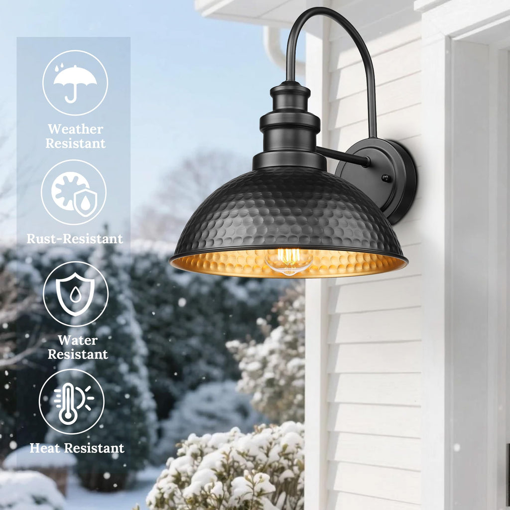 Outdoor Farmhouse Barn Lights, Weather Resistant Outdoor Wall Sconce, Exterior Wall Lights, Front Door Mounted