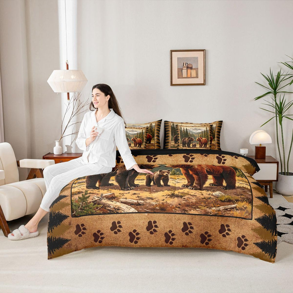 Rustic Cabin Comforter Set with Sheets 7 Piece