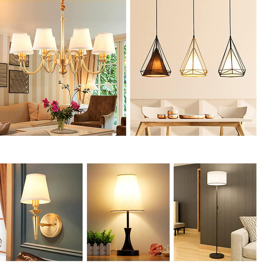 G25(G80) Globe LED Light Bulbs, E12 5W Vanity Edison Bulbs, Warm White 3000K,750LM, E12 Base, Milky Filament Bulbs