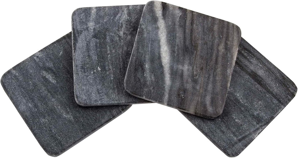 Natural Marble Coasters - Set of 4