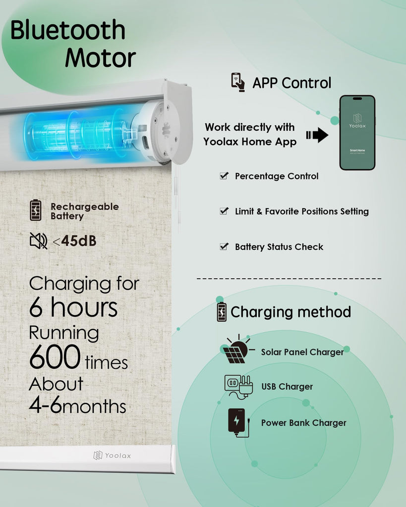 Motorized Blinds App Control, Artisan Beige