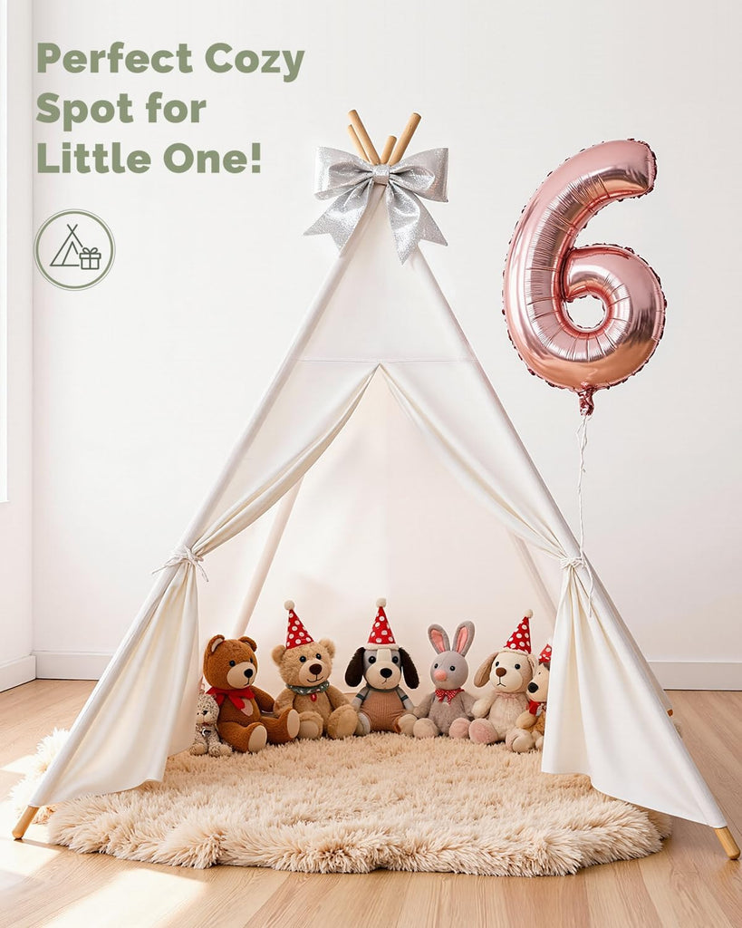 Teepee Tent Play Tents Girl Boy Indoor Outdoor Gift Playhouse Toy