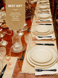 48 Pieces Black Silverware Set with Steak Knives, Gorgeous Retro Royal Silverware Set for 8