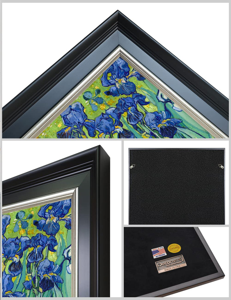 Vincent Van Gogh Wall Art Framed, Irises in the Garden, 34x28''