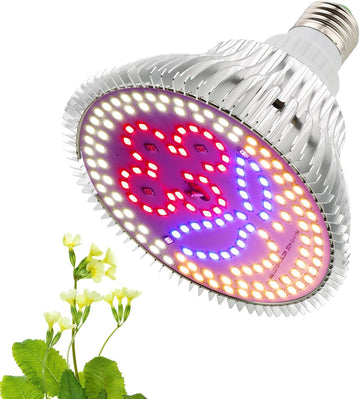 Full Spectrum Plant Light, E27 Grow Bulb for Indoor Plants, Energy-Efficient 2835 LED