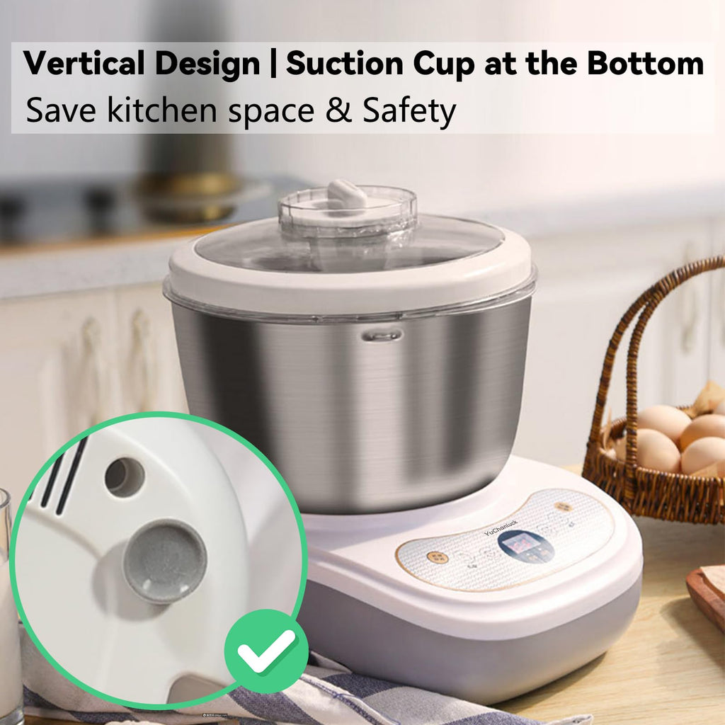 Dough Mixer 7.4QT Large Capacity Electric Dough Maker with Ferment Function for Baking Bread Dough&Pizza Dough