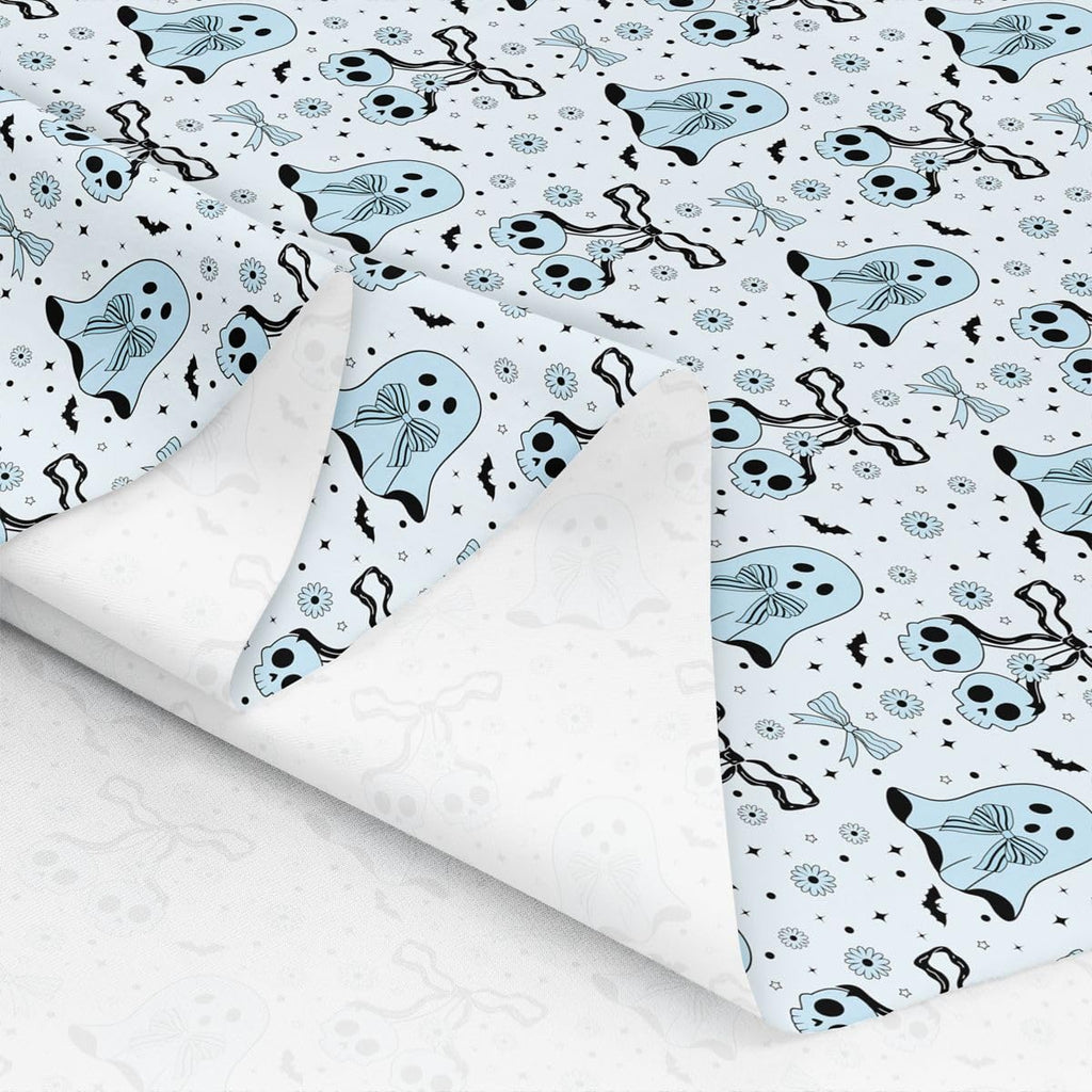Coquette Bow Ghost Indoor Outdoor Fabric No Stretch