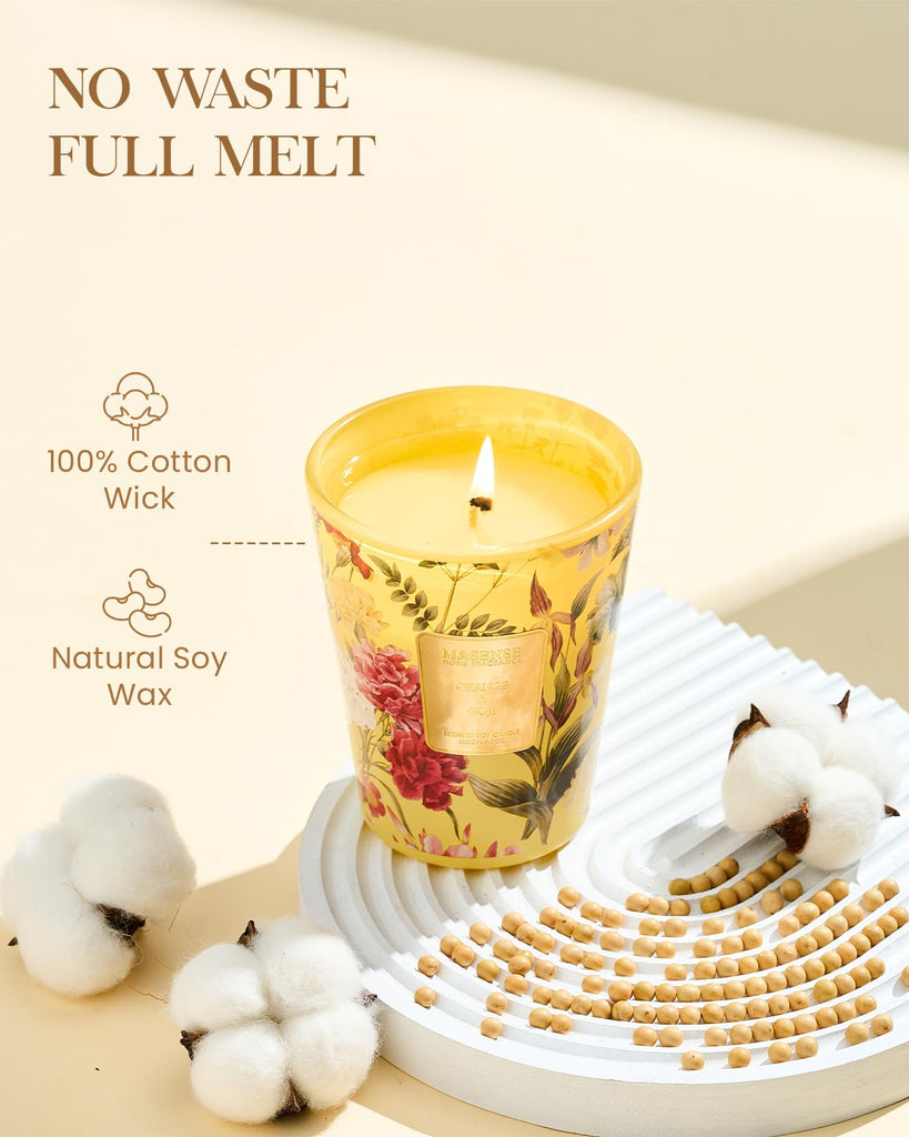 Orange Goji Soy Candle, 14.1oz, Summer Man Cave Housewarming Gift