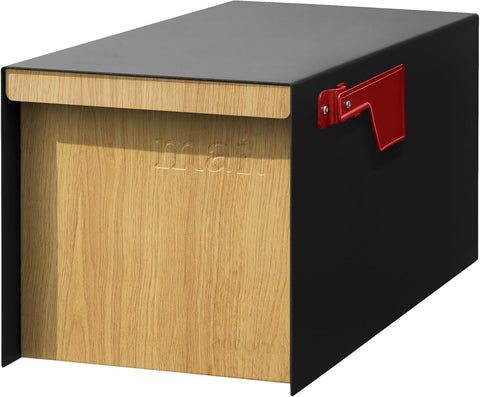 Post Mount Outdoor Mailboxes - Large Decorative Mailbox for Letters and Packages - Weatherproof Construction