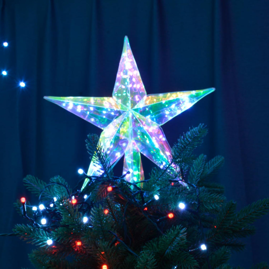 Smart Christmas Tree Topper Star, 11.8", 20 LEDs