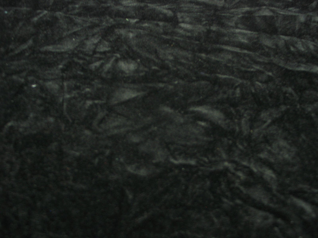 Crushed Flocking Velvet Upholstery/Curtain Fabric 10 Colors 60" by The Yard (Black)