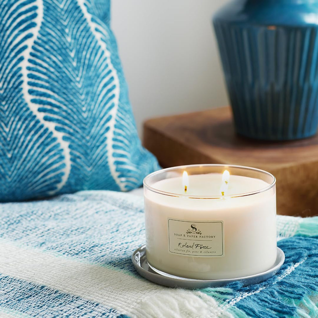 Roland Pine 18 oz Three-Wick Soy Candle