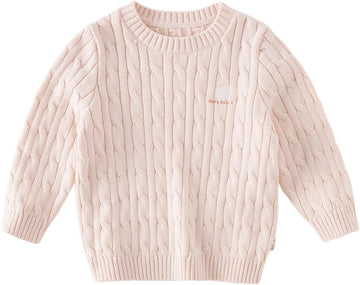 Toddler Girl Cotton Sweater Cable Knit Cashmere Pullover Sweater