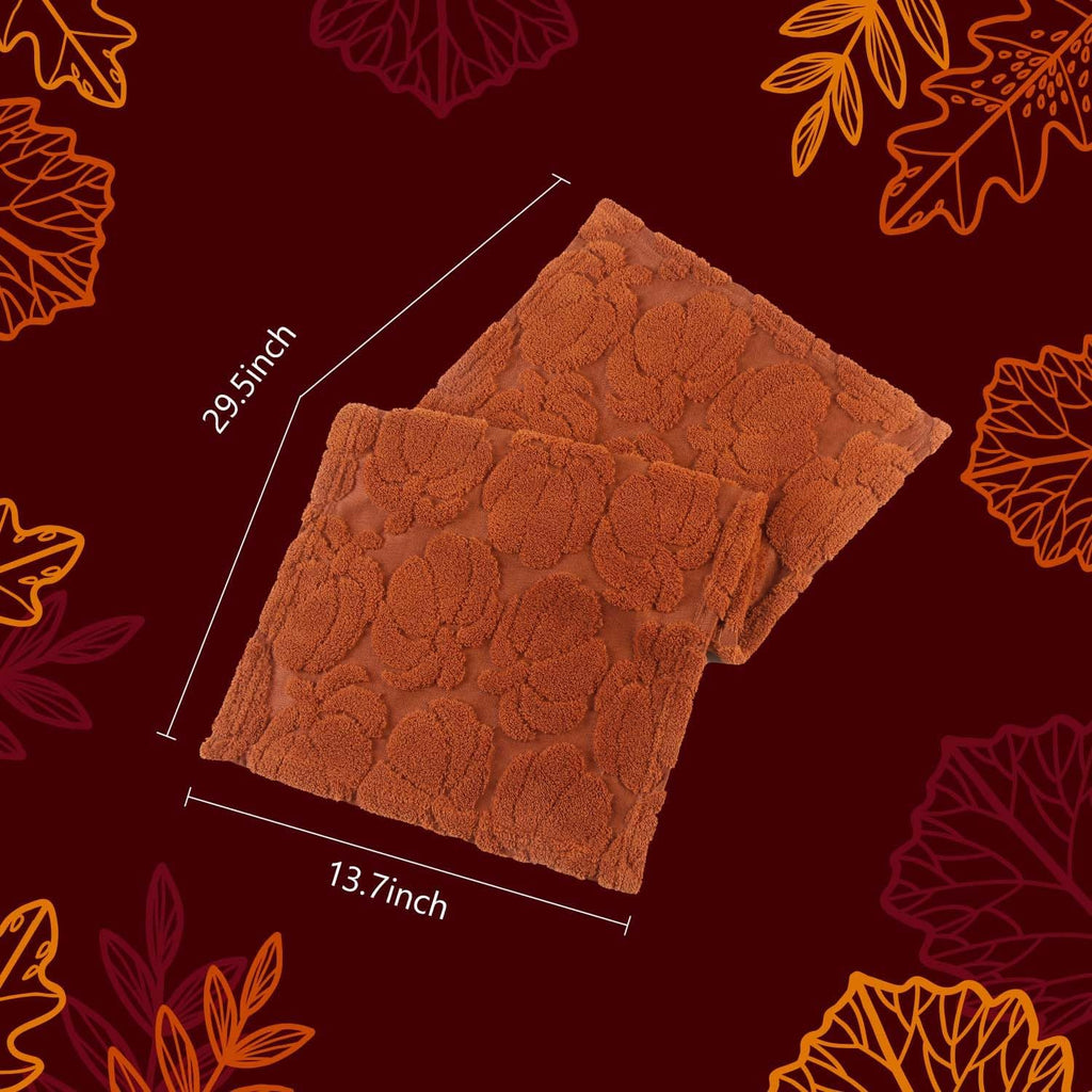 Hand Towels Fall Pumpkin Thanksgiving Dark Color Bathroom Decorative Towels Set for Drying, Cleaning, Cooking - Set of 2