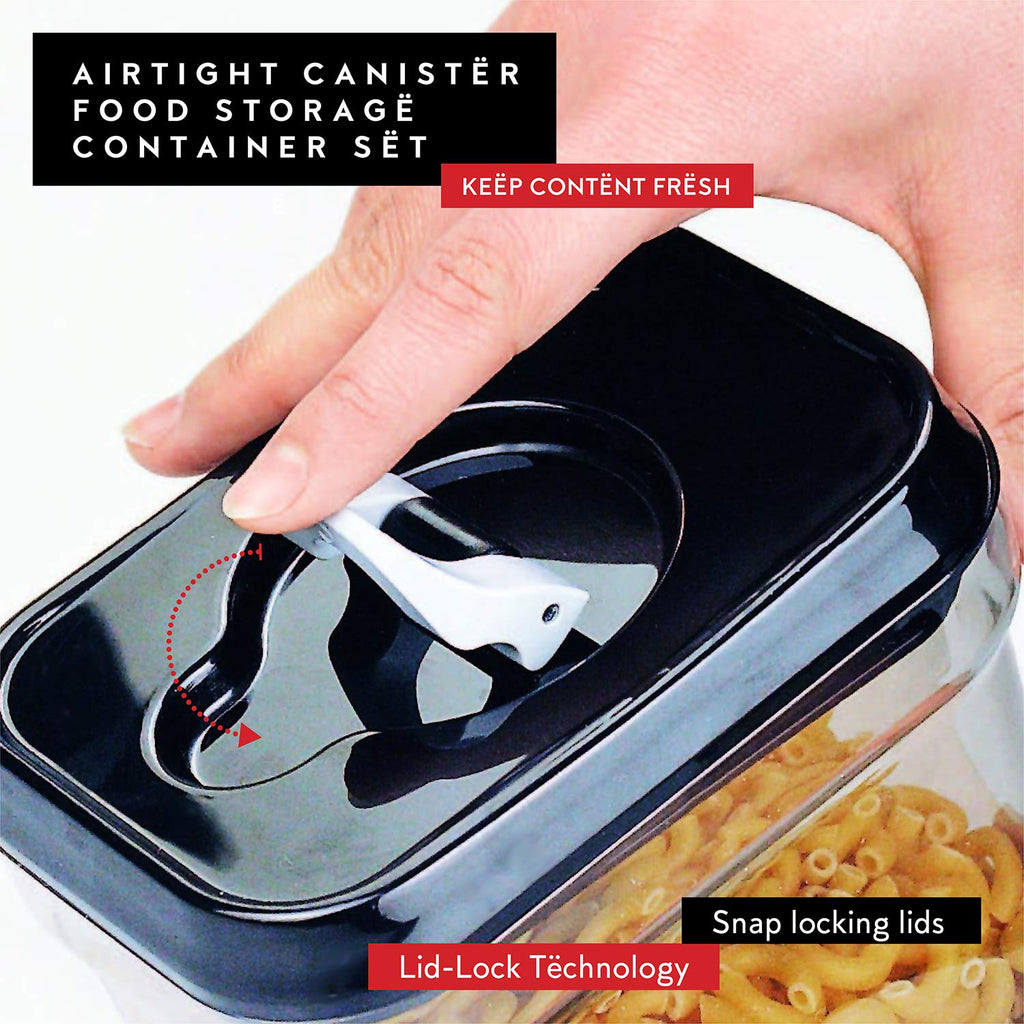 Pasta Storage Containers for Pantry Airtight - 2 Pc Spaghetti Container Storage - Ideal for Spaghetti & Noodles