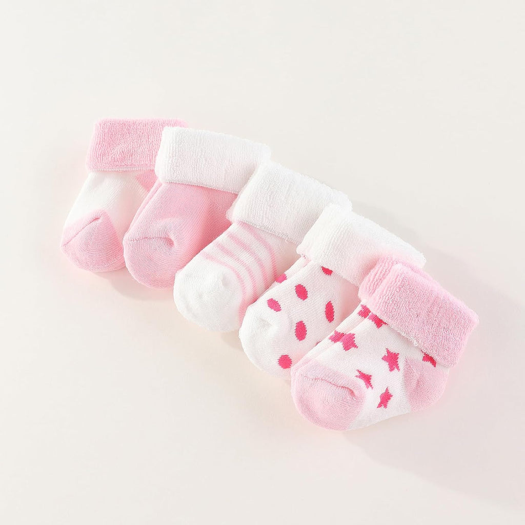 Baby Hats Mittens and Socks Set Cotton Beanie