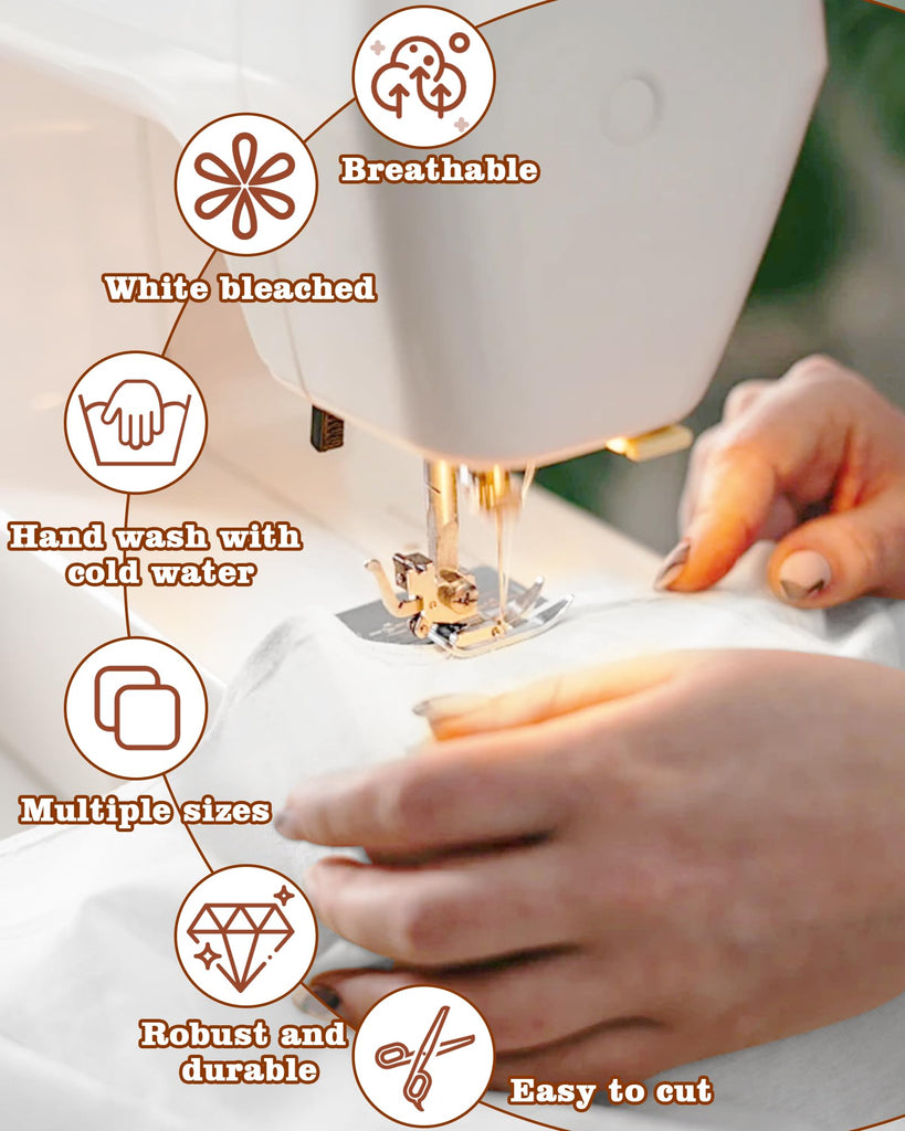 100% Cotton Muslin Fabric by The Yard, 59in x 10yd White Bleached Cotton Muslin Cloths-Medium Weight Beige Calico