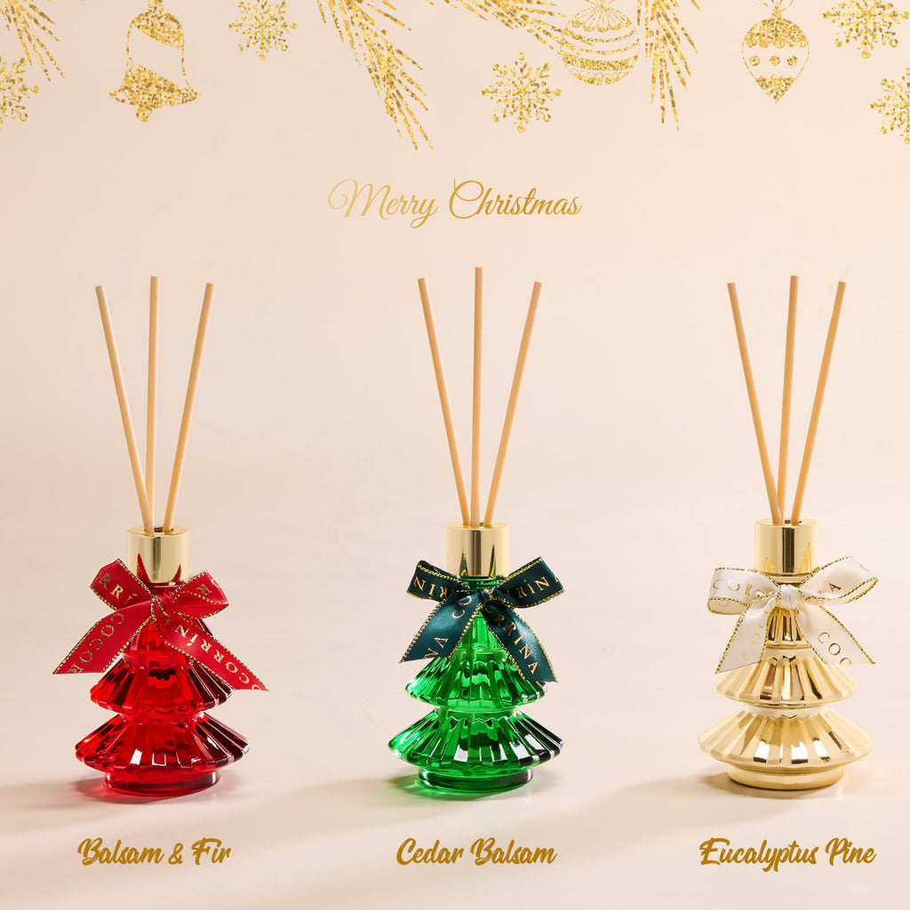 Christmas Tree Reed Diffuser Set of 3, 2.03 fl oz Each