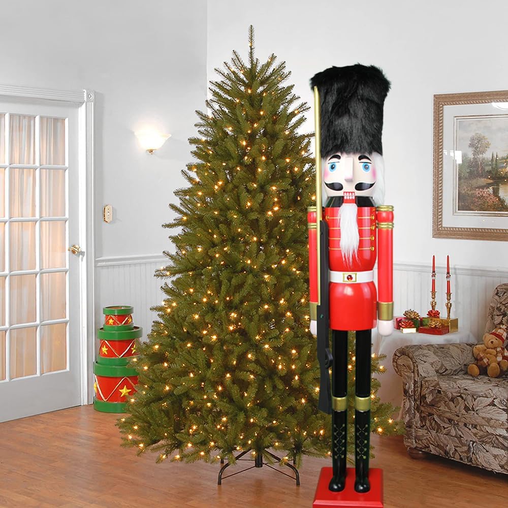 4ft Giant Christmas Wooden Nutcracker Soldier on Stand K07