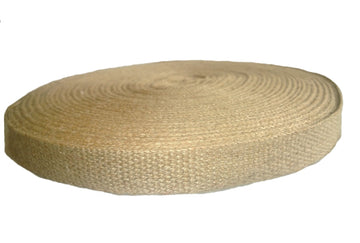 1.5 Inch Wide Natural Jute Webbing 15 Yards Stripe Free
