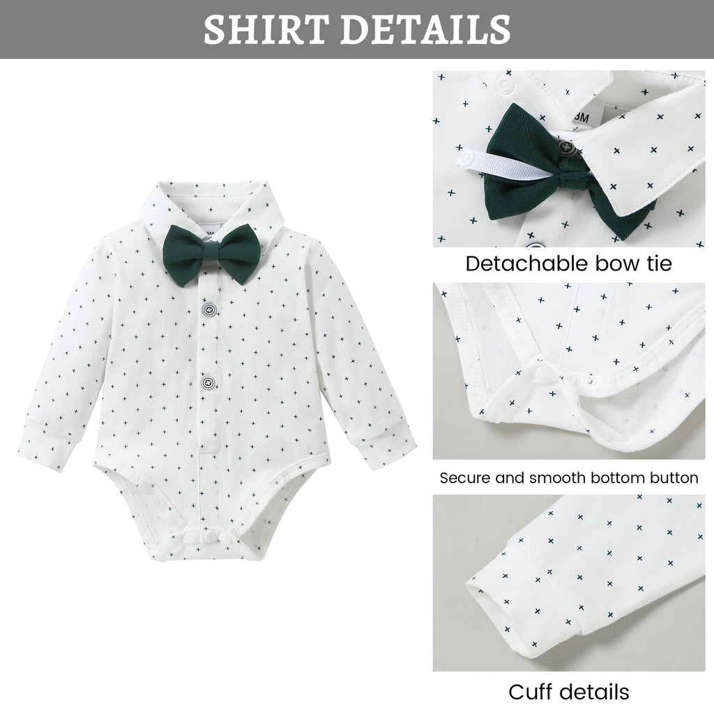 Baby Boy Suit Set Formal Outfit Wedding Baptism Green