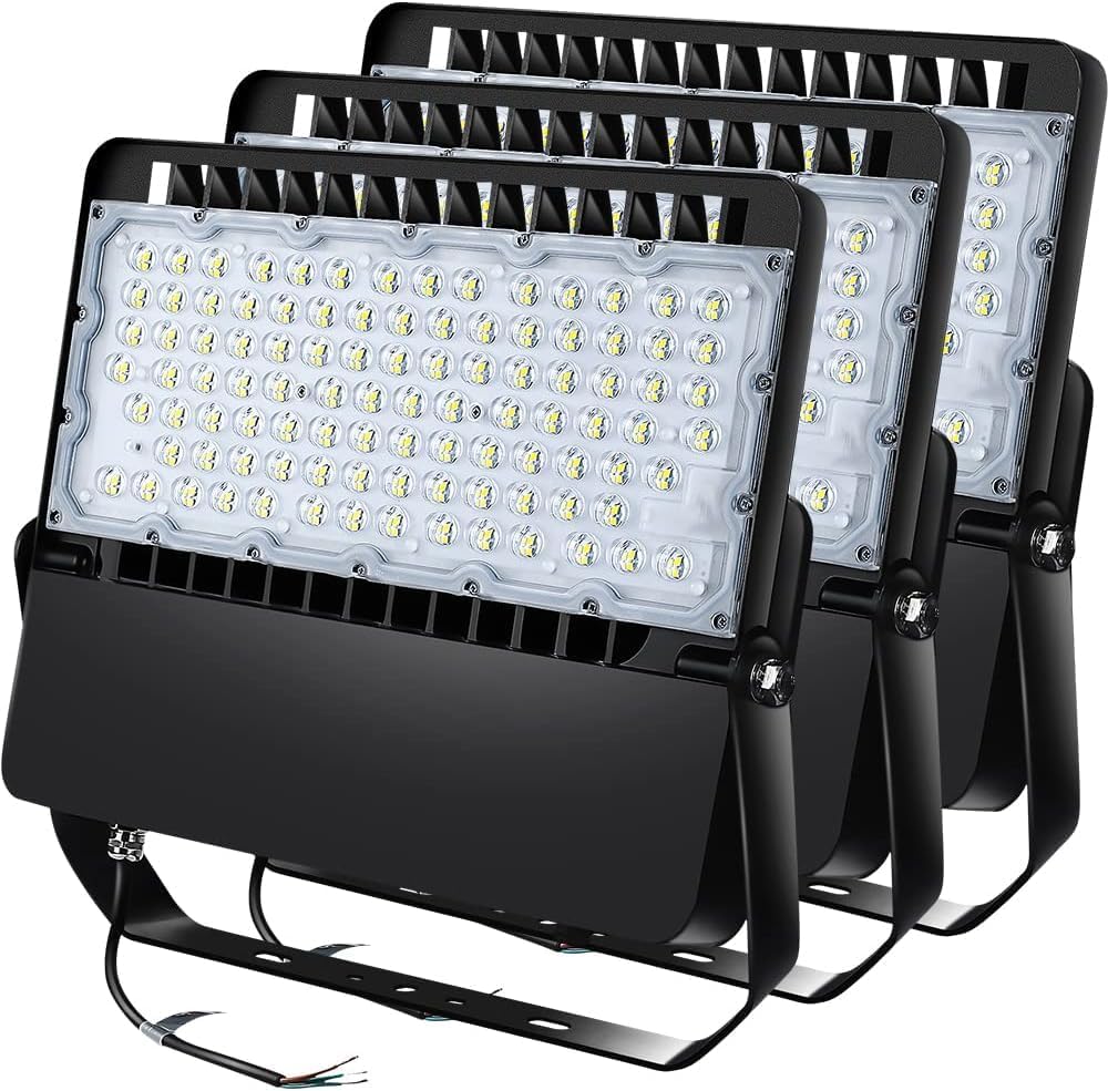 LED Flood Light Outdoor, 240W Equivalent 1500W Stadium Lights 3Pack | 36000Lumen Commercial Lighting, High-Intensity