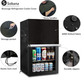 Beverage Refrigerator and Cooler Cover for most 3.2 Cu.ft Beer or Wine Mini Fridge,Waterproof Dust Proof Anti-UV Sides