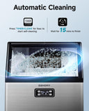 Commercial Ice Maker Machine, 100lbs/24H Stainless Steel Under Counter ice Machine with 33lbs Ice Storage Capacity