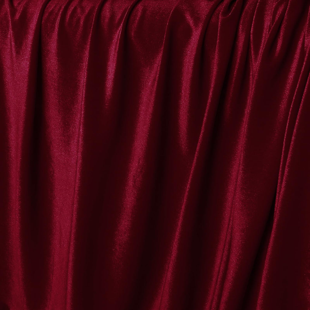5 Yard Stretch Velvet Fabric, Wine, 60 Inch Wide