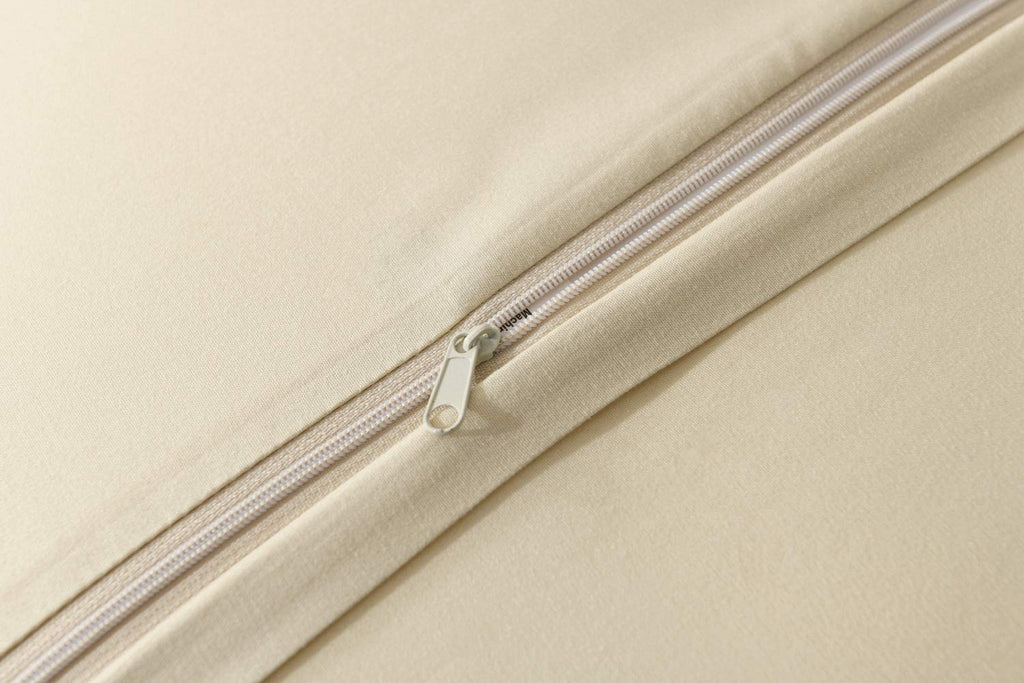 2 Pack Throw Pillow Covers Euro Sham Covers (26"X26", Beige)