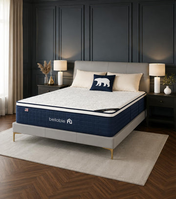 California King Mattress 14 Inch, Cal King Hybrid Mattress in a Box, Medium Firm Mattress with Cooling Gel Memory