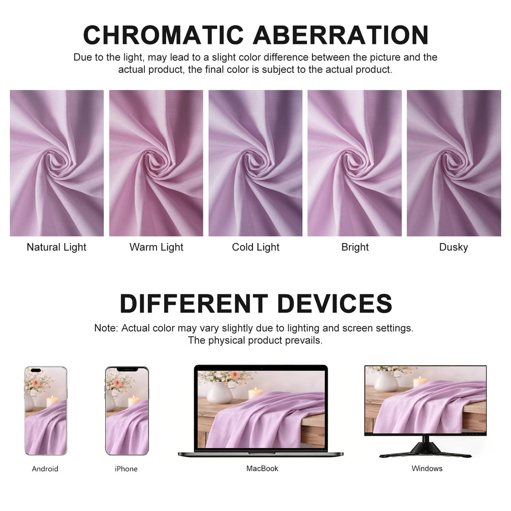 Cotton Polyester Broadcloth Fabric 57" Wide by The Yard Soft, Lightweight & Breathable Material for Sewing, Lining