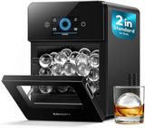 2" Ice Ball Maker Countertop, 4Pcs Ready in 40Mins, 144Pcs/day, Self-Cleaning Sphere Ice Maker Machine with Clear